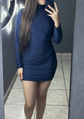 Vestido Curto c/ Manga Longa