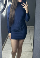 Vestido Curto c/ Manga Longa
