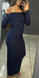 Vestido Ombro a Ombro Longo
