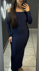 Vestido Ombro a Ombro Longo